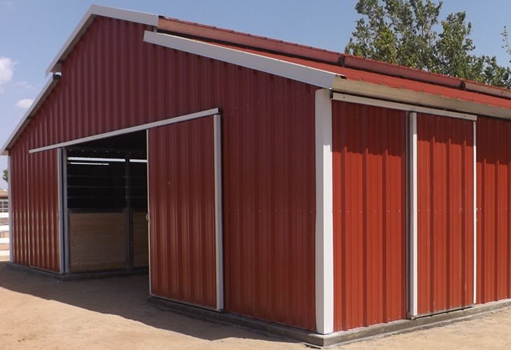 galvanized pole barn steel