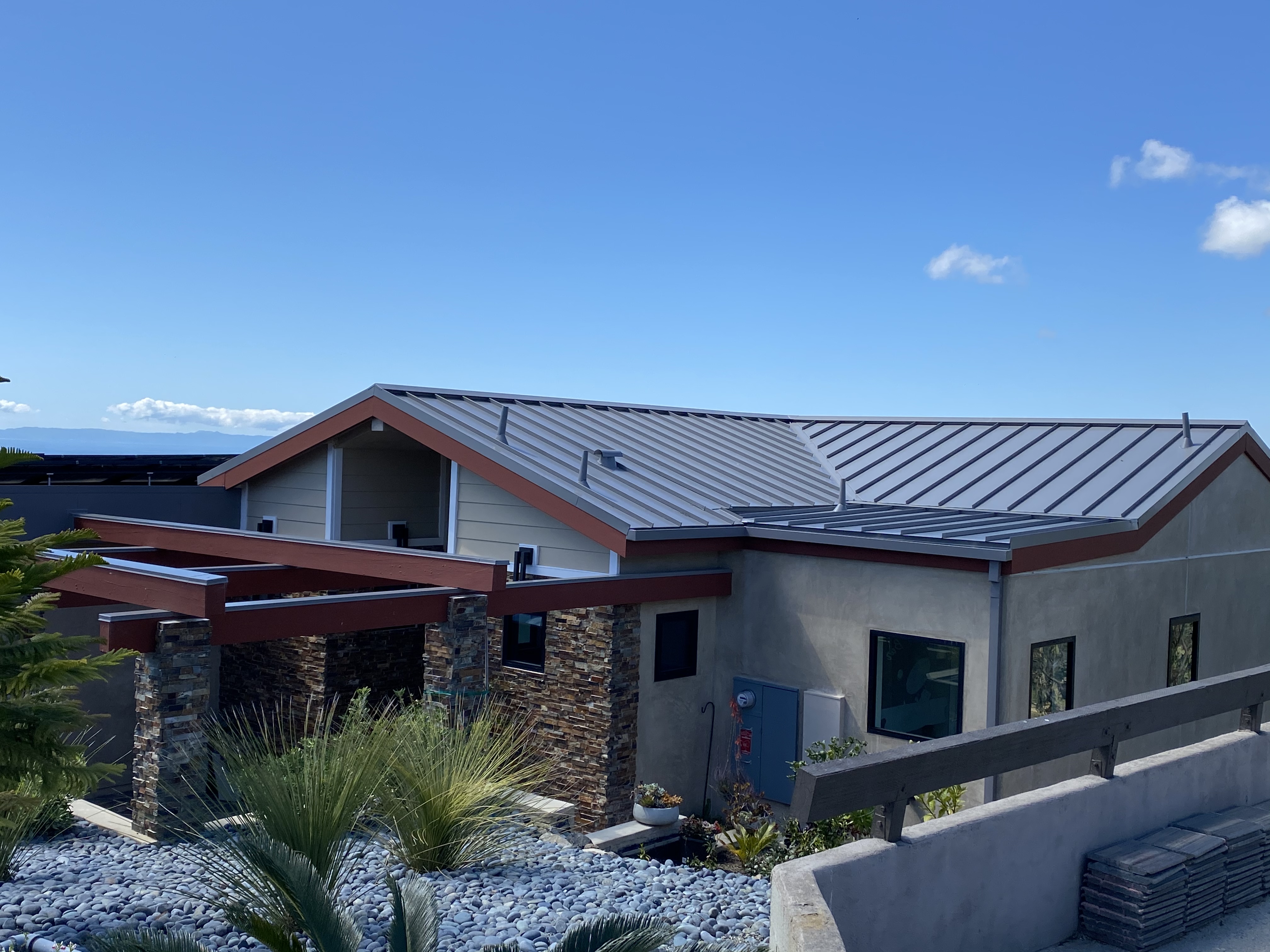 gray metal roofs