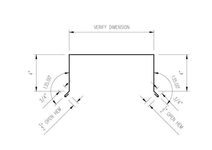 Parapet Wall - Vertical Installation | Board & Batten Metal Siding