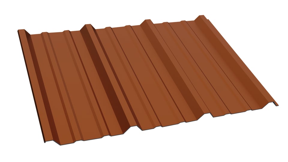 Metal Roofing, Siding, and Wall Panels in Terra Cotta