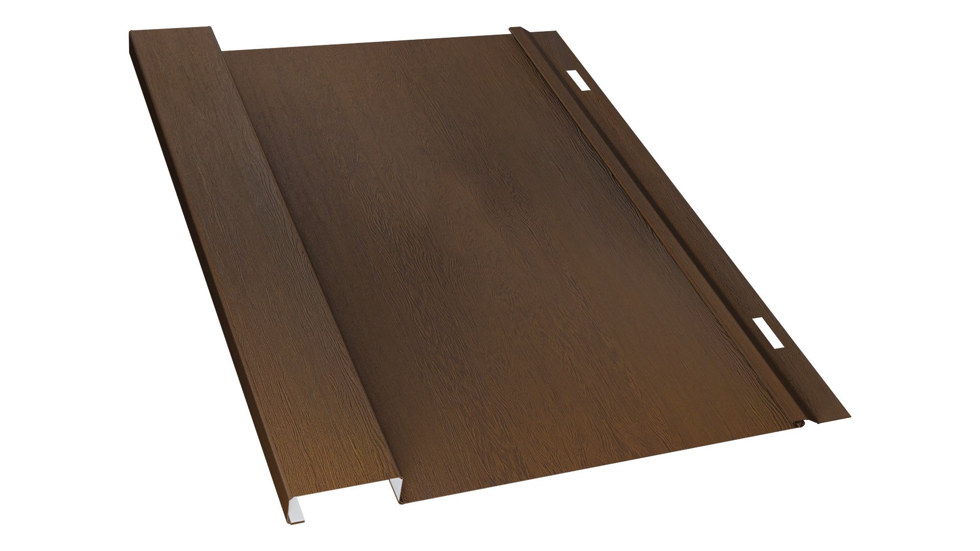 Metal Board & Batten Siding That Look Like Walnut Wood